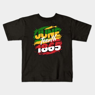 Juneteenth Vibes Only, Emancipation Day, 1865 vibes Kids T-Shirt